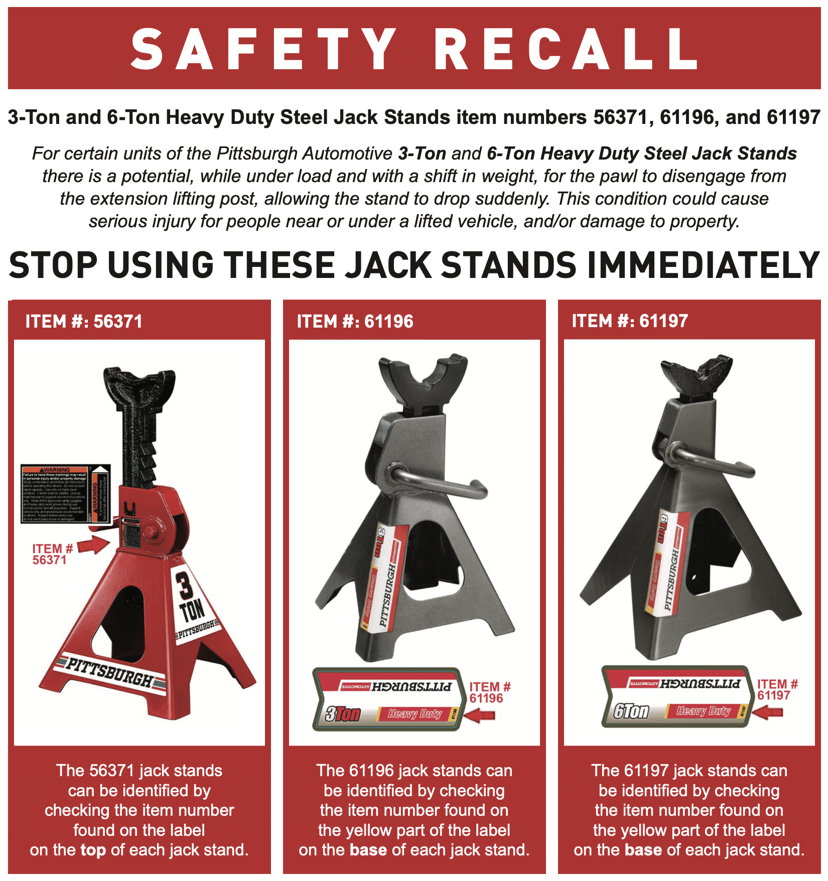 Harbor Freight Jack Stand Recall Lawsuit | Johnson//Becker